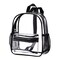 Clear Backpack for Stadium Events, 12x11x4.5 Inch Small Clear Backpack for Concert Festival Sports Outdoor - Black